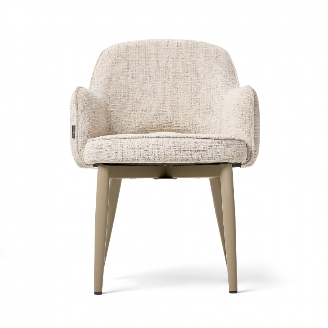 DL MICKEY LINEN Beige design Upholstered indoor chair